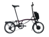 Brompton C-Line Electric - 12 Speed - Typ H - 16 Zoll 300Wh 12K Faltrad - Amethyst Lacquer
