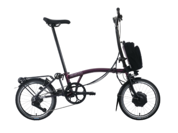 Brompton C-Line Electric - 12 Speed - Typ H - 16 Zoll 300Wh 12K Faltrad - Amethyst Lacquer
