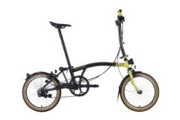 Brompton C Line Explore - Tour de France - Typ M - 16Zoll 6K Faltrad - Black Lacquer - Sulphur Yellow