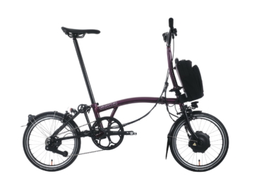 Brompton P-Line Electric Urban 4-speed - Typ M - 16 Zoll 300Wh 4K Faltrad - Amethyst Lacquer