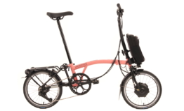 Brompton C-Line Electric Urban 4-speed - Typ H- 16 Zoll 300Wh 4K Faltrad - Flamingo Pink