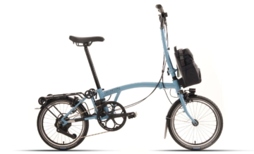 Brompton New C line Electric High - 16 Zoll 345Wh 4K Faltrad - Cloud Metallic